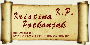 Kristina Potkonjak vizit kartica